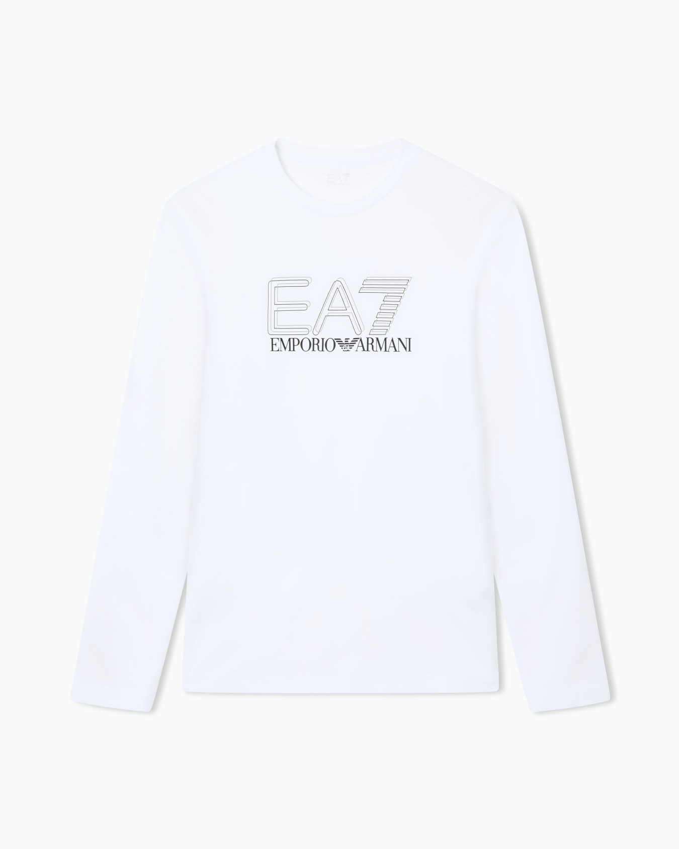 Visibility long-sleeved T-shirt in stretch cotton jersey Slide 0