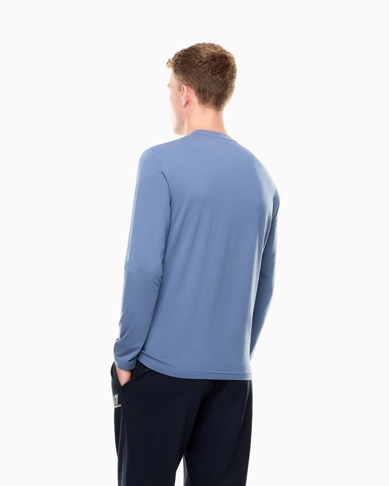 Camiseta de manga larga de punto de algodón elástico Visibility Diapositiva 2