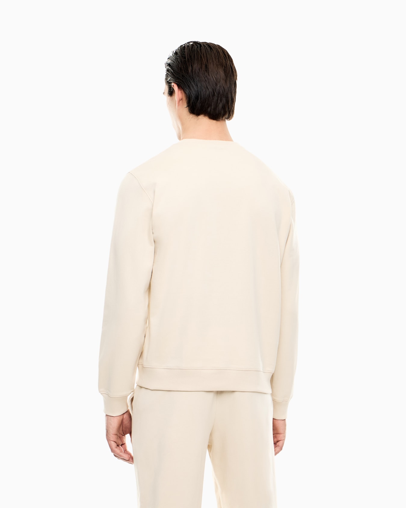 Visibility cotton zip-up sweatshirt with EA7 logo Slide 2