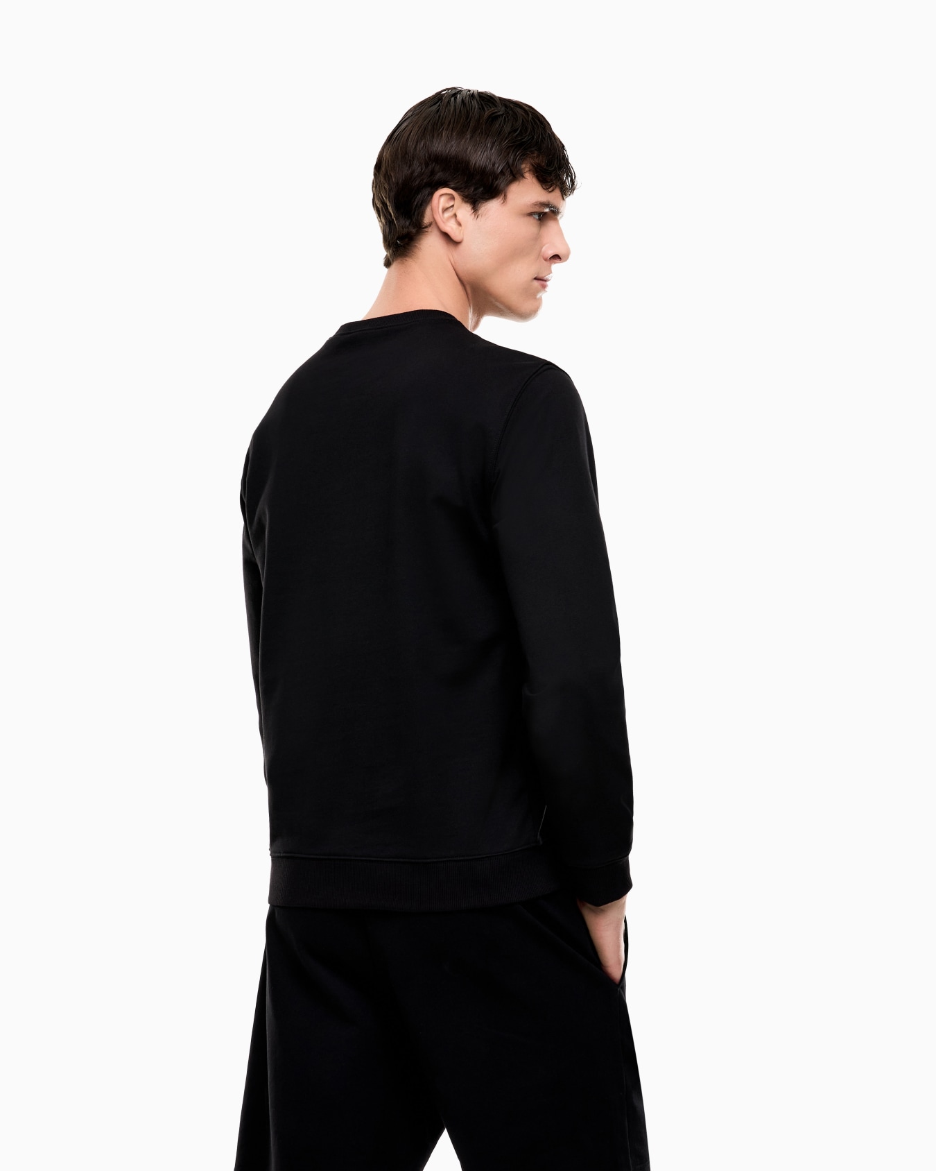 Visibility cotton zip-up sweatshirt with EA7 logo Slide 2