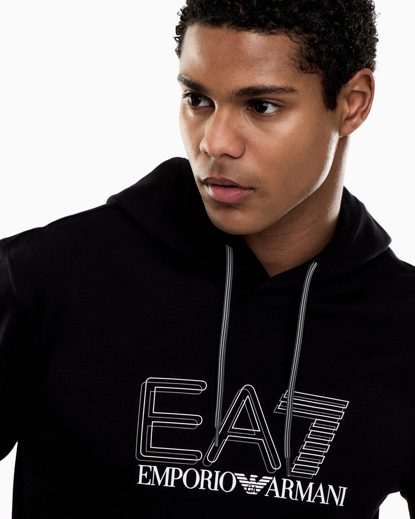 フード付きスウェットシャツ ピュアコットン スライドする 4