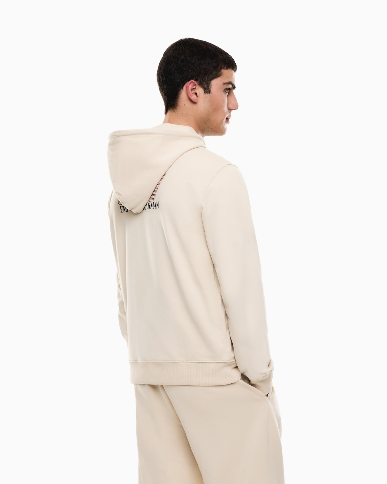 Pure cotton zip-up sweatshirt Slide 2