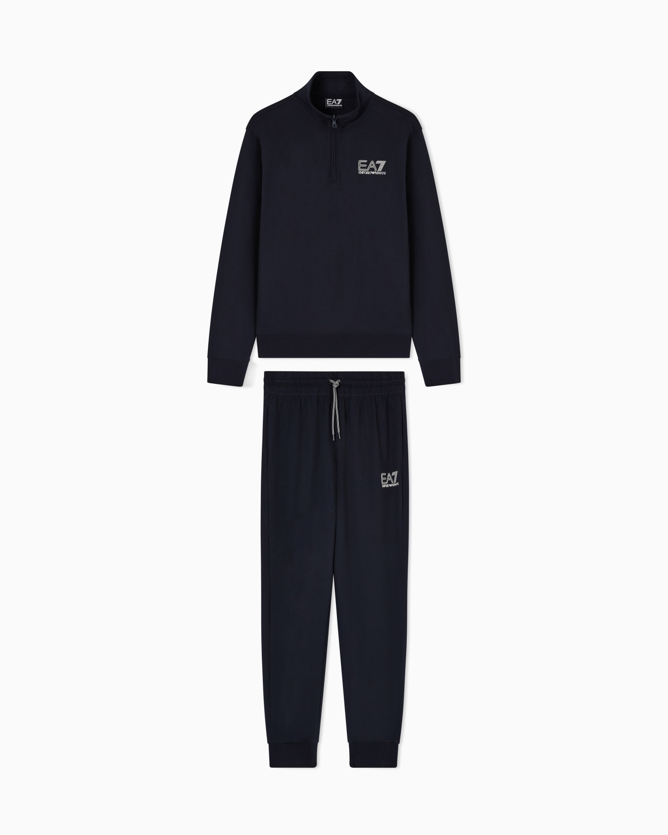 Visibility cotton-jersey tracksuit Slide 0