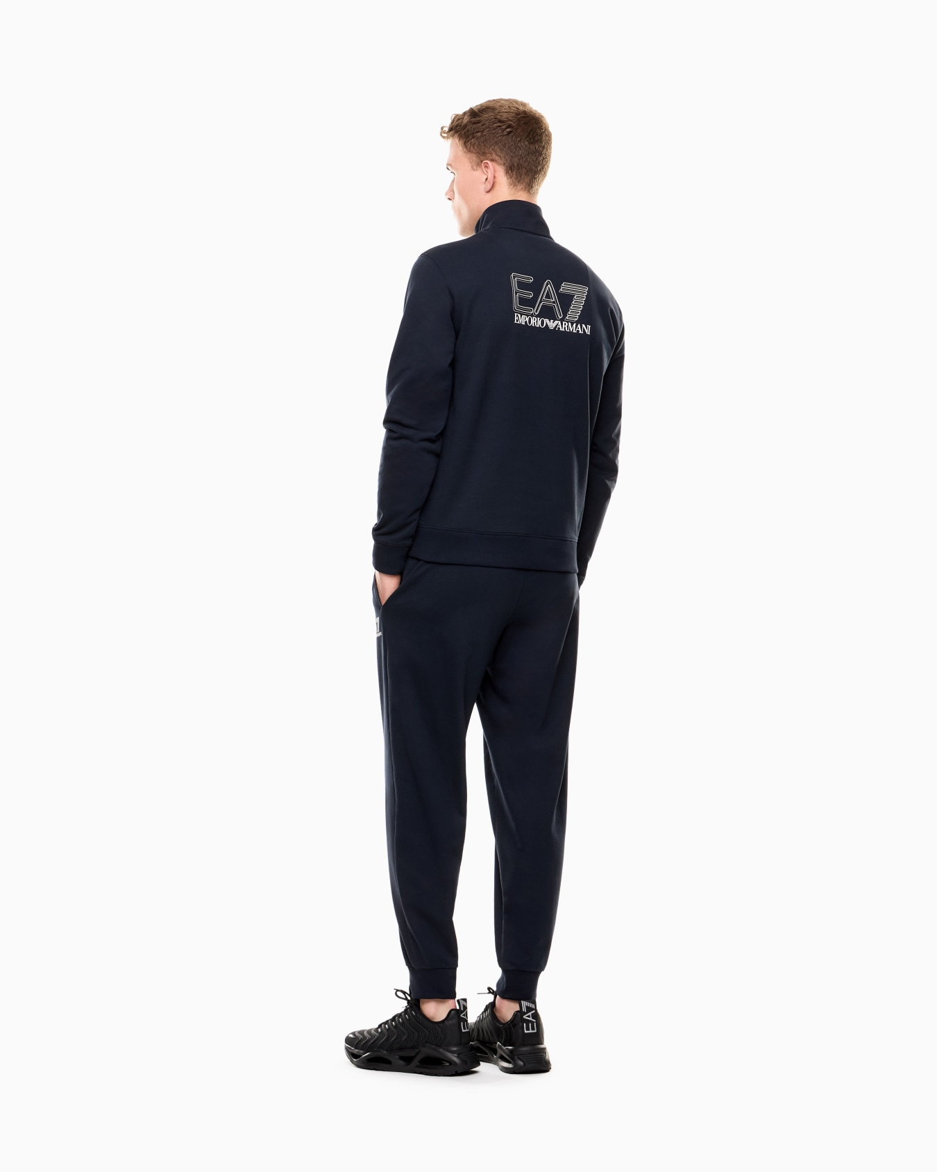 Visibility cotton-jersey tracksuit Slide 2