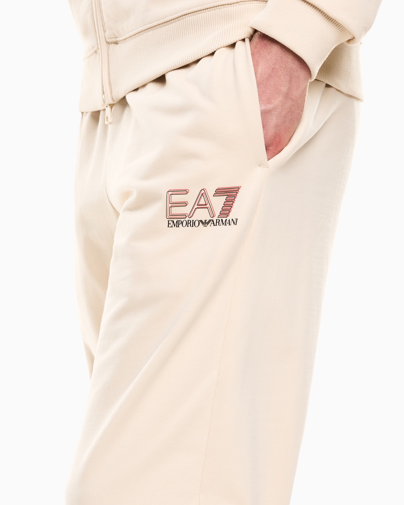 Jersey tracksuit with logo details Slide 4