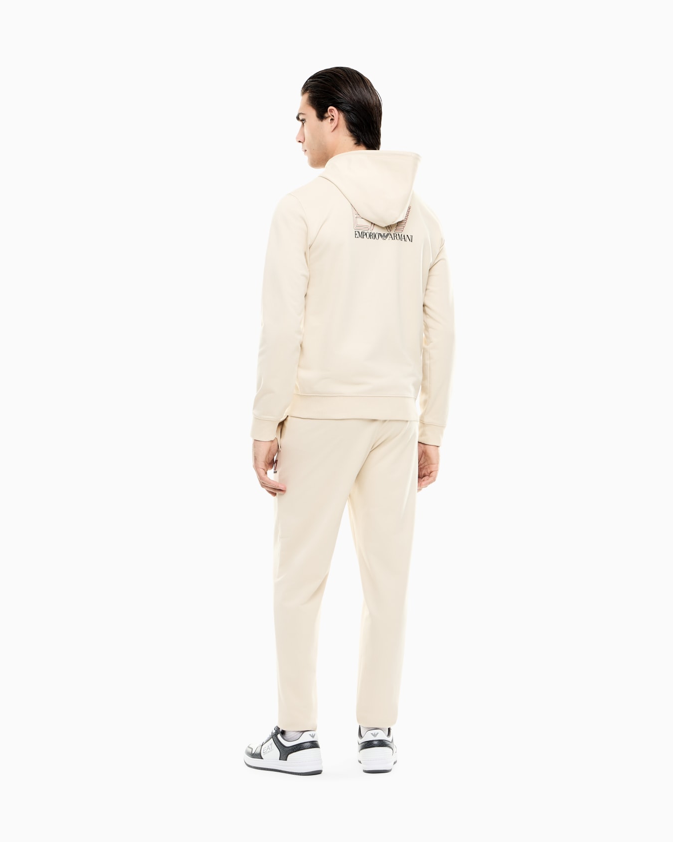 Pure cotton tracksuit with hood Slide 3
