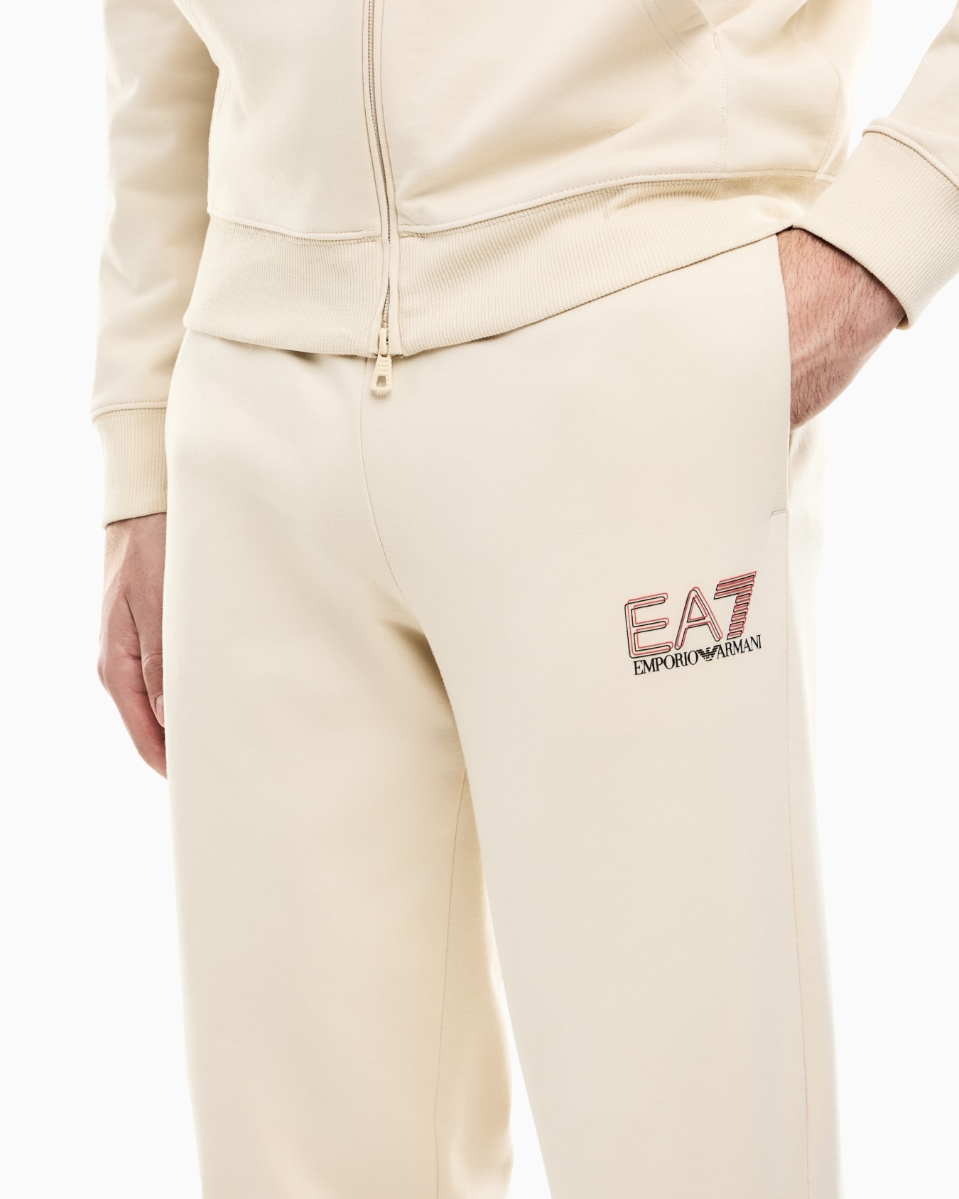 Pure cotton tracksuit with hood Slide 4