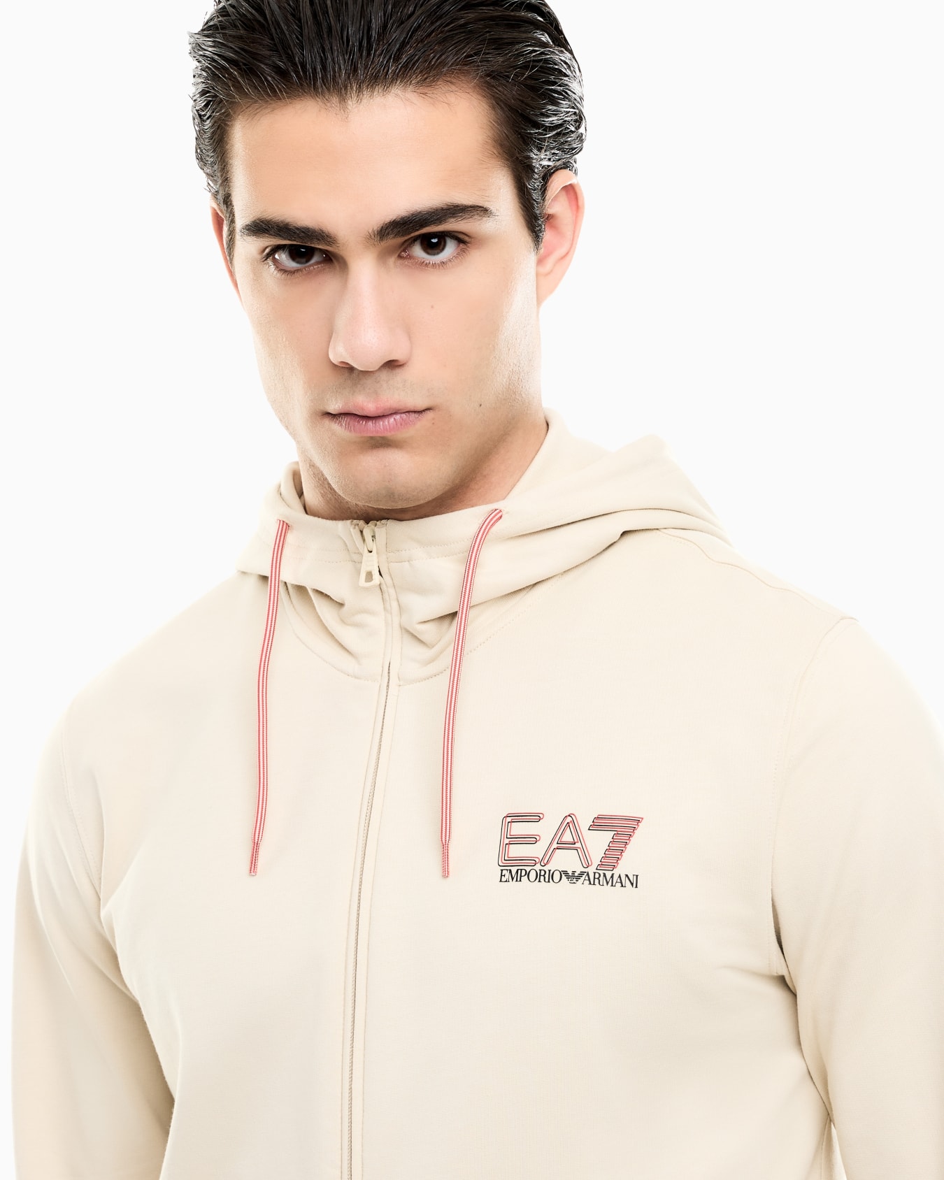 Pure cotton tracksuit with hood Slide 2