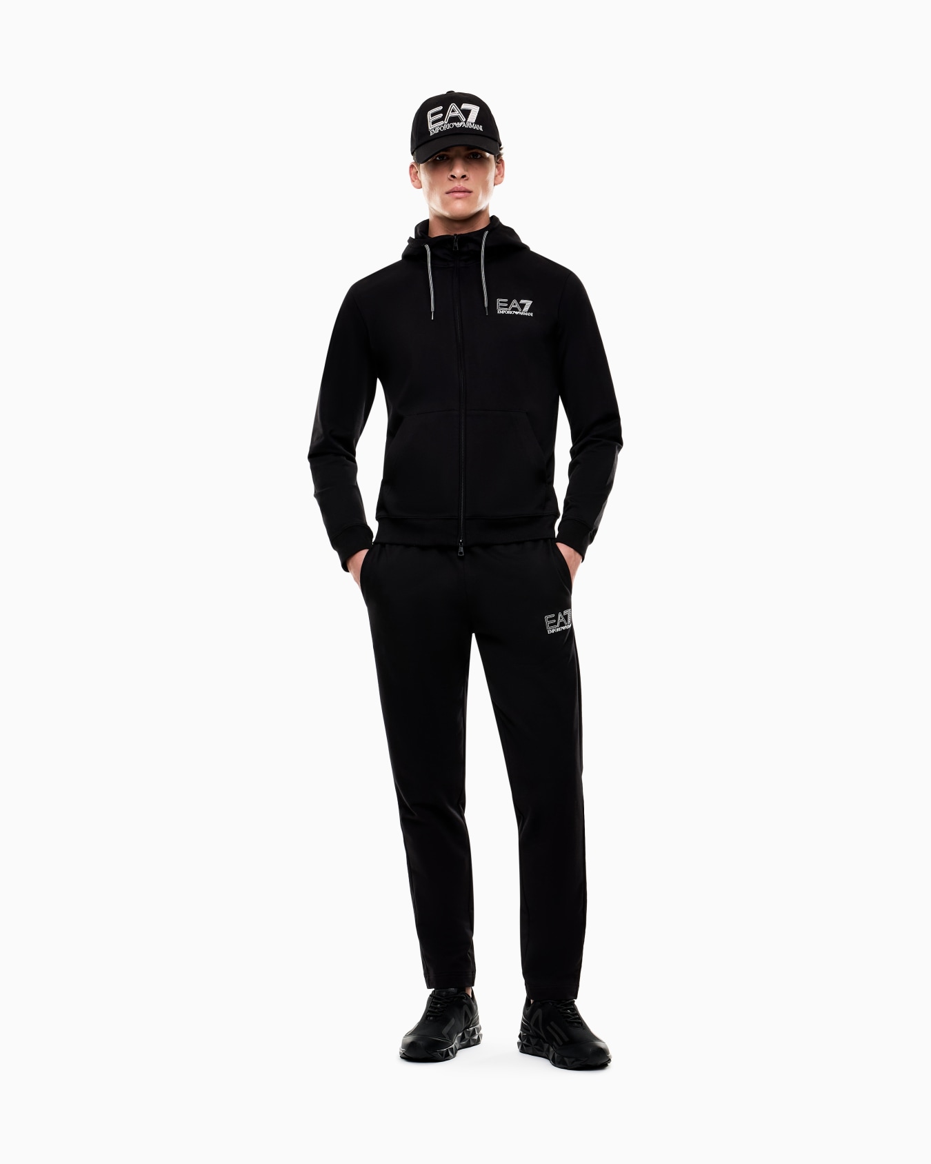 Tuta con cappuccio in puro cotone Slide 2