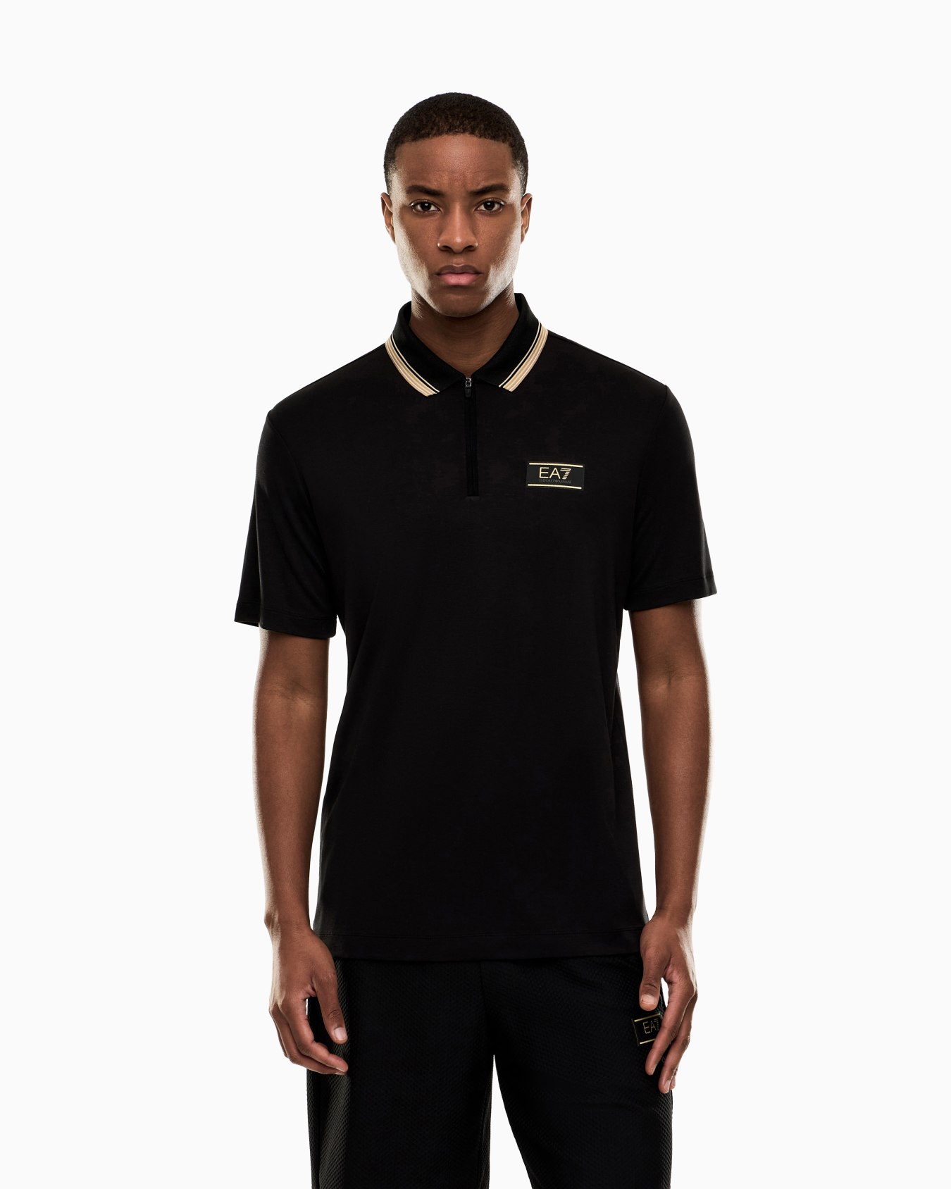 Premium Label jersey polo shirt Slide 3