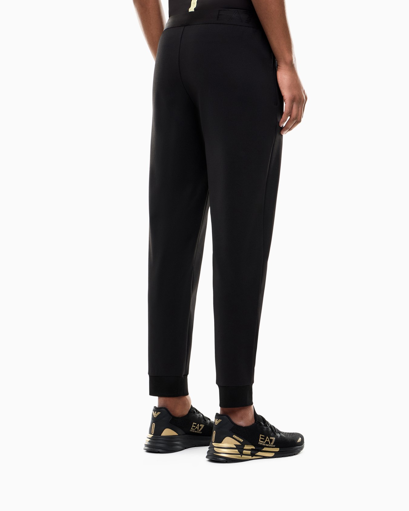 Stretch viscose-blend joggers Slide 3