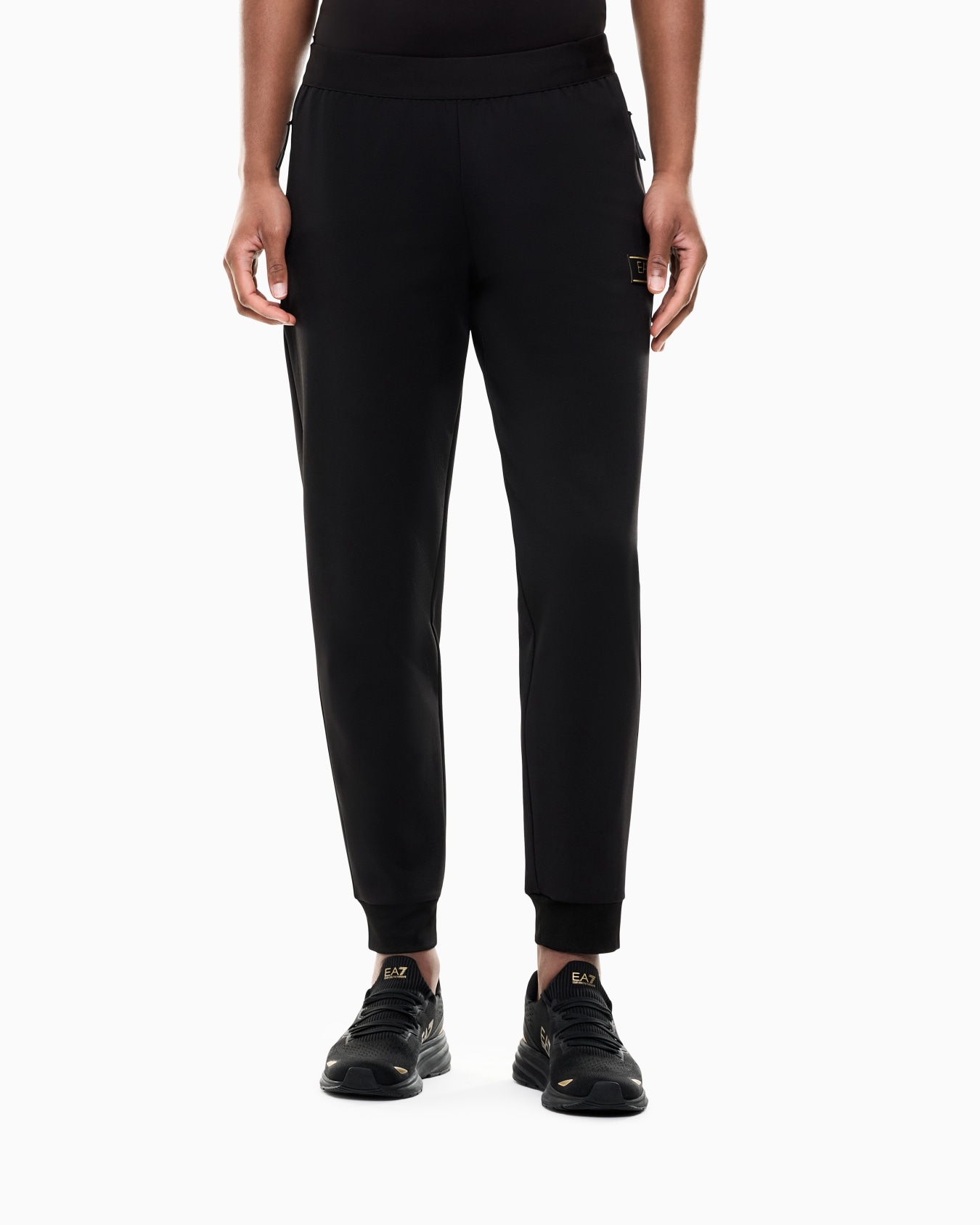 Stretch viscose-blend joggers Slide 2