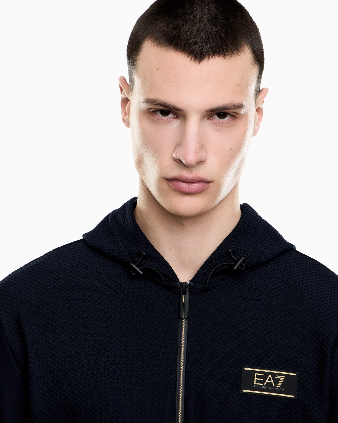 Premium Label technical fabric hooded sweatshirt Slide 4