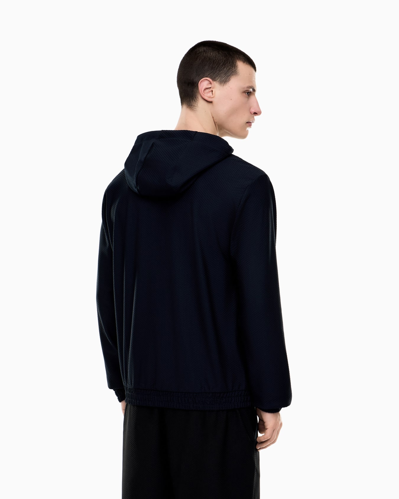 Premium Label technical fabric hooded sweatshirt Slide 2