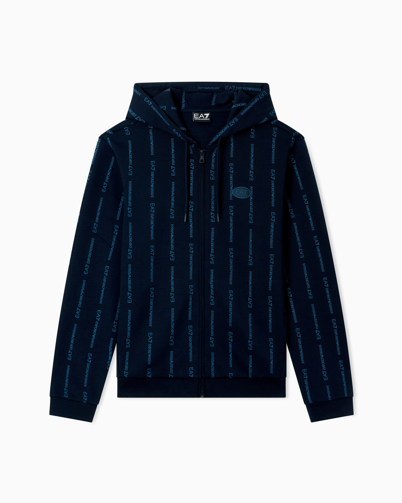 Graphic Series cotton-blend hooded zip-up sweatshirt Slide 0