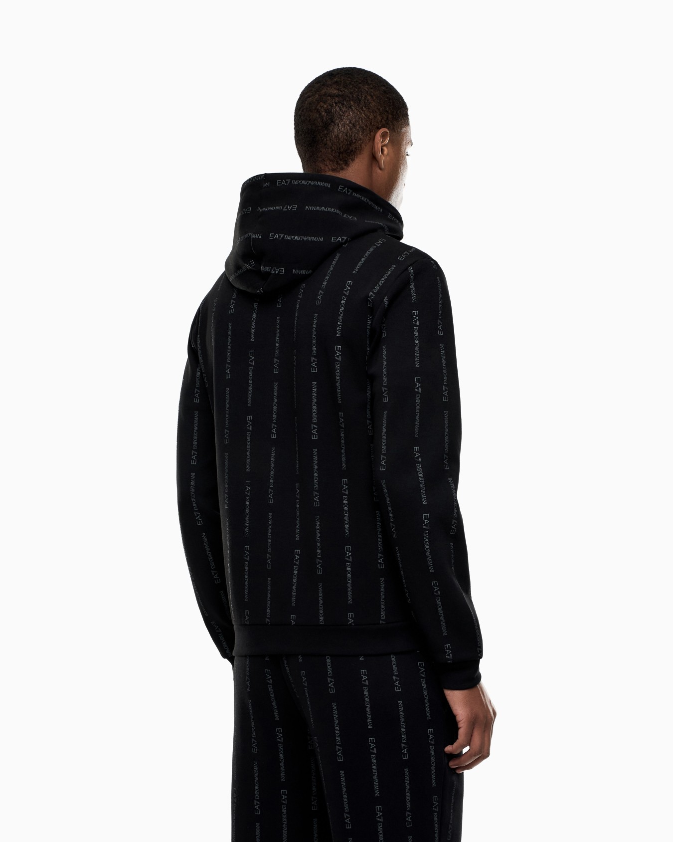 Graphic Series cotton-blend hooded zip-up sweatshirt Slide 2