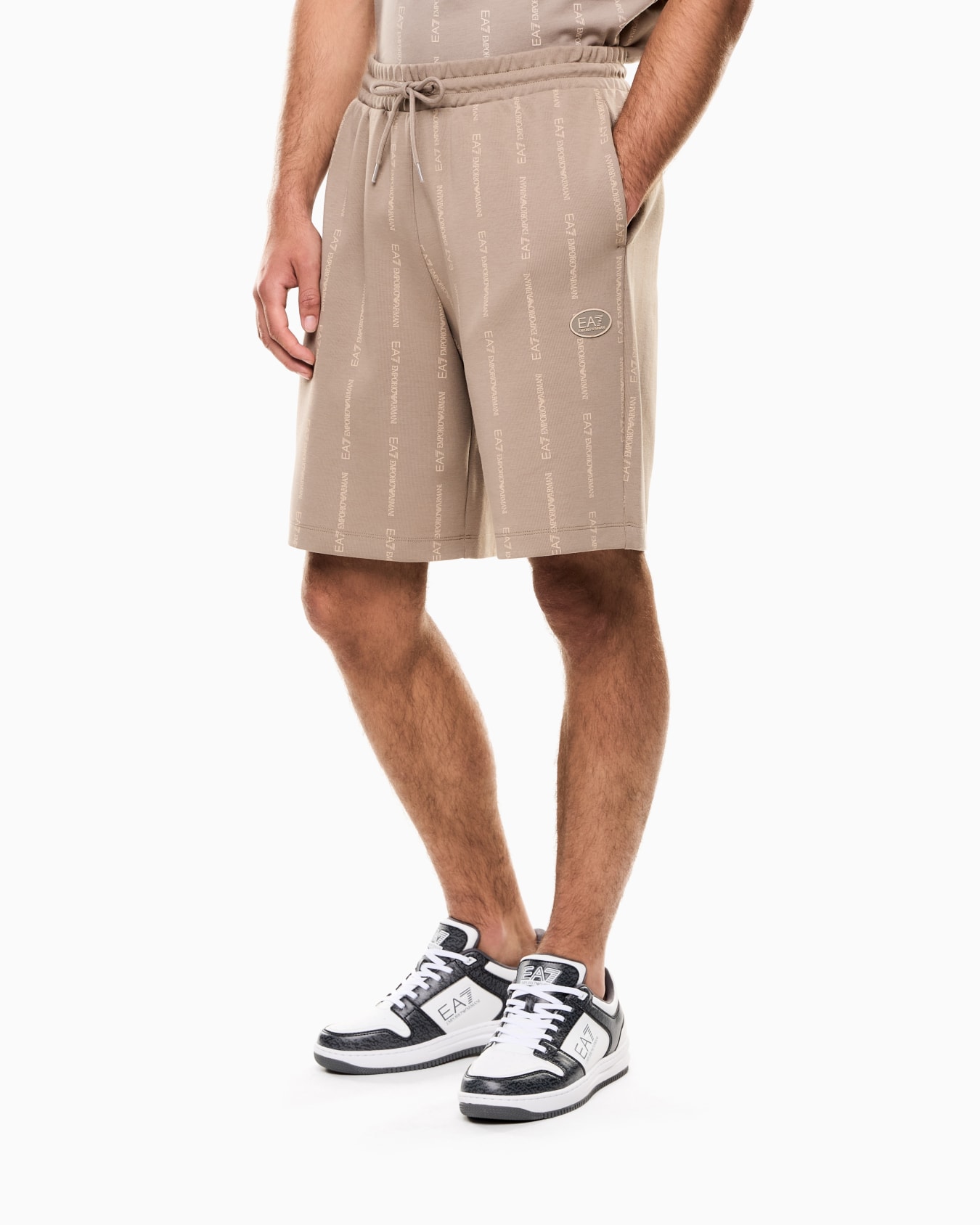 Graphic Series cotton-blend Bermuda shorts Slide 3