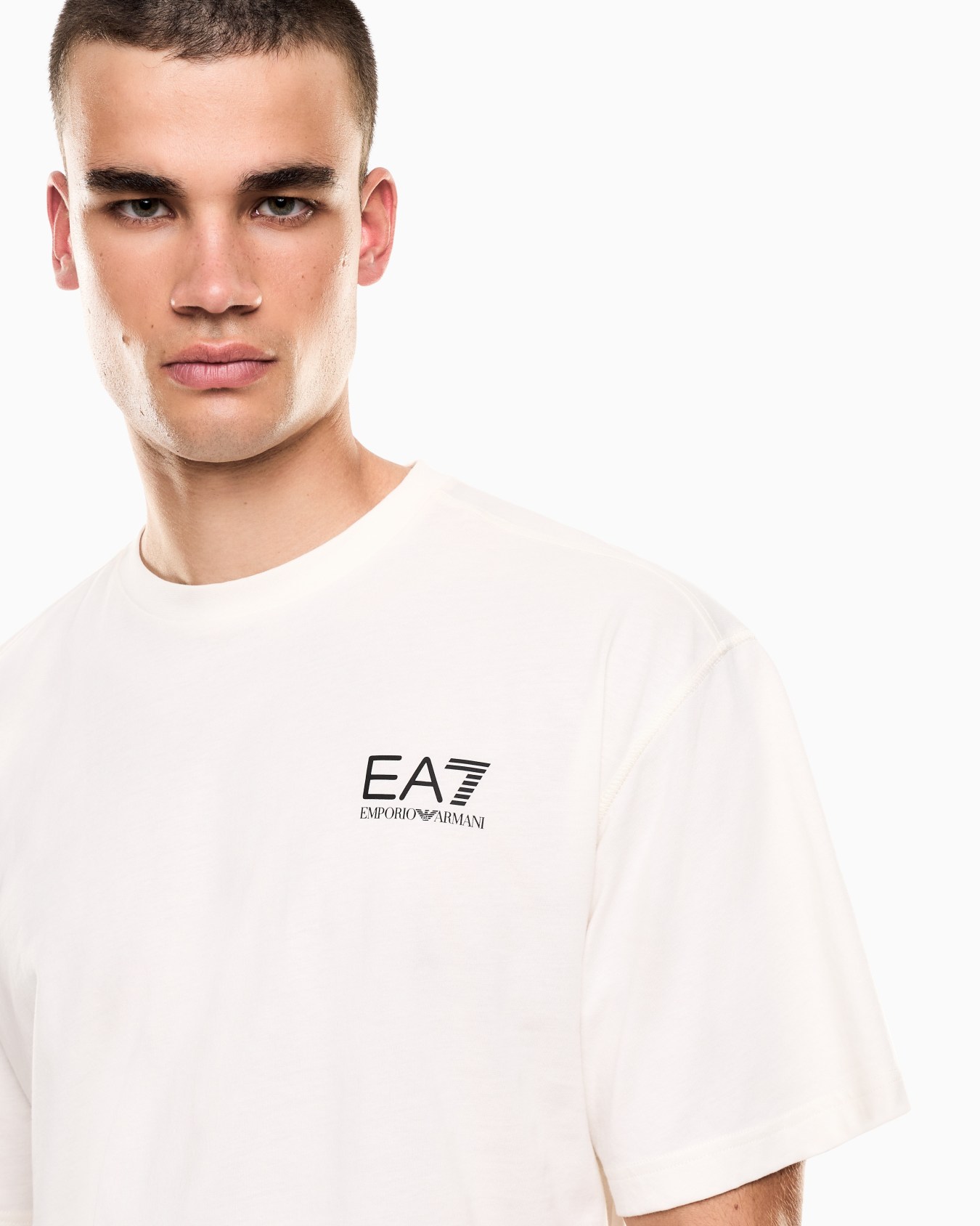 T-shirt girocollo in jersey di cotone Graphic Series Slide 4