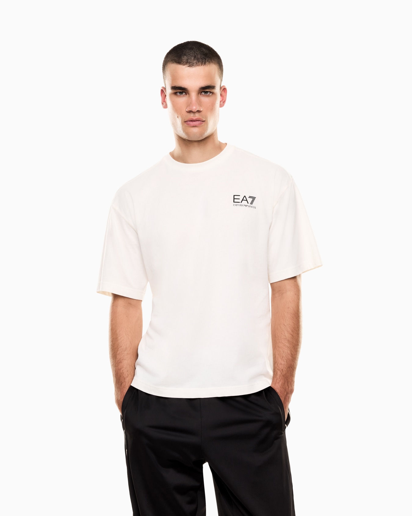 T-shirt girocollo in jersey di cotone Graphic Series Slide 3