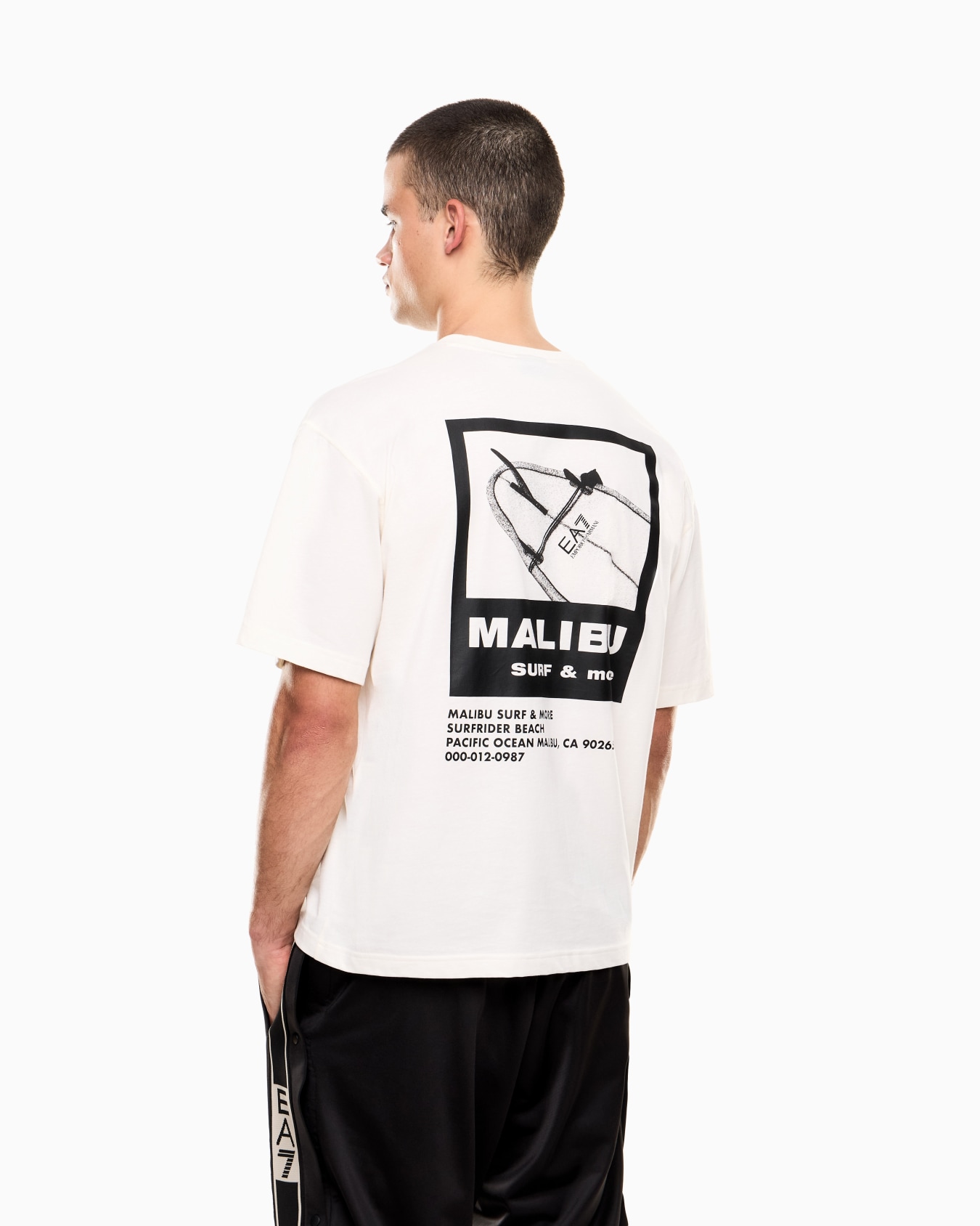 T-shirt girocollo in jersey di cotone Graphic Series Slide 2