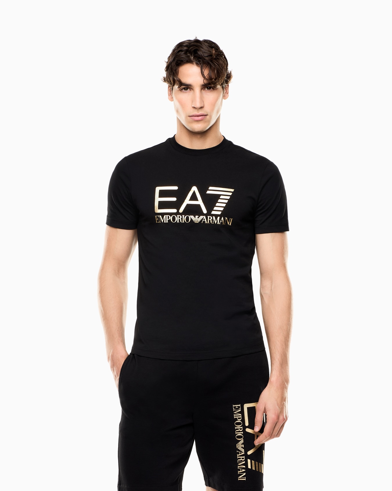 Sudadera de cuello redondo de algodón Core Identity Diapositiva 3