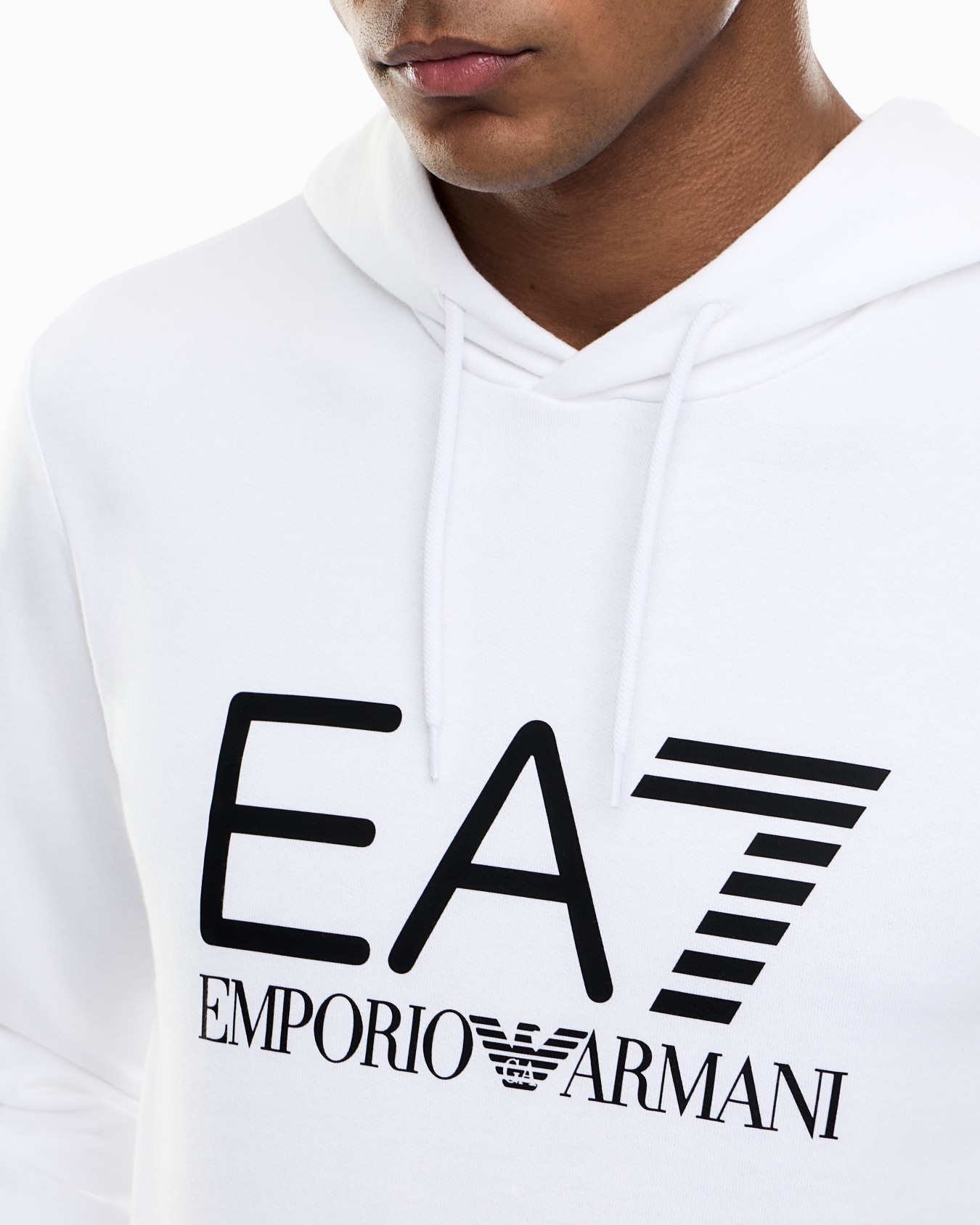 Sweat-shirt à capuche Core Identity en coton Diapositive 4