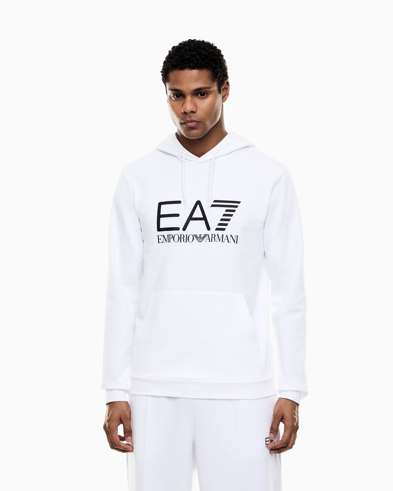 Sweat-shirt à capuche Core Identity en coton Diapositive 3