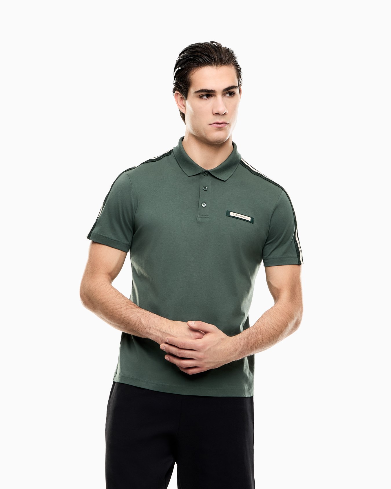 Logo Series cotton-jersey polo shirt Slide 3