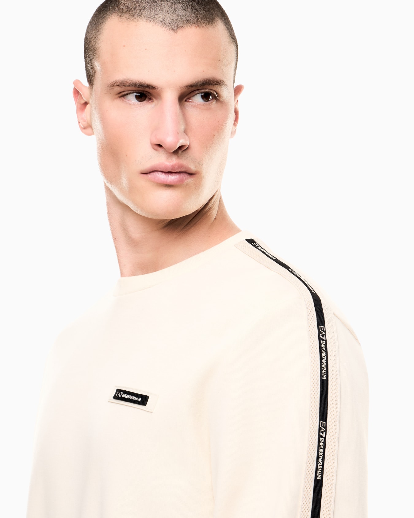 Logo Series cotton-blend interlock sweatshirt Slide 4