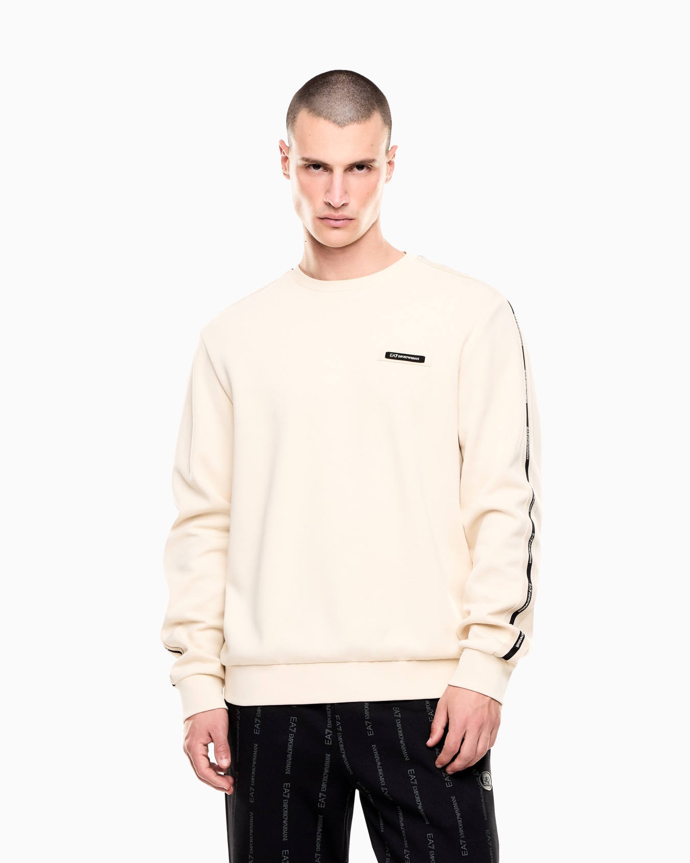 Logo Series cotton-blend interlock sweatshirt Slide 3