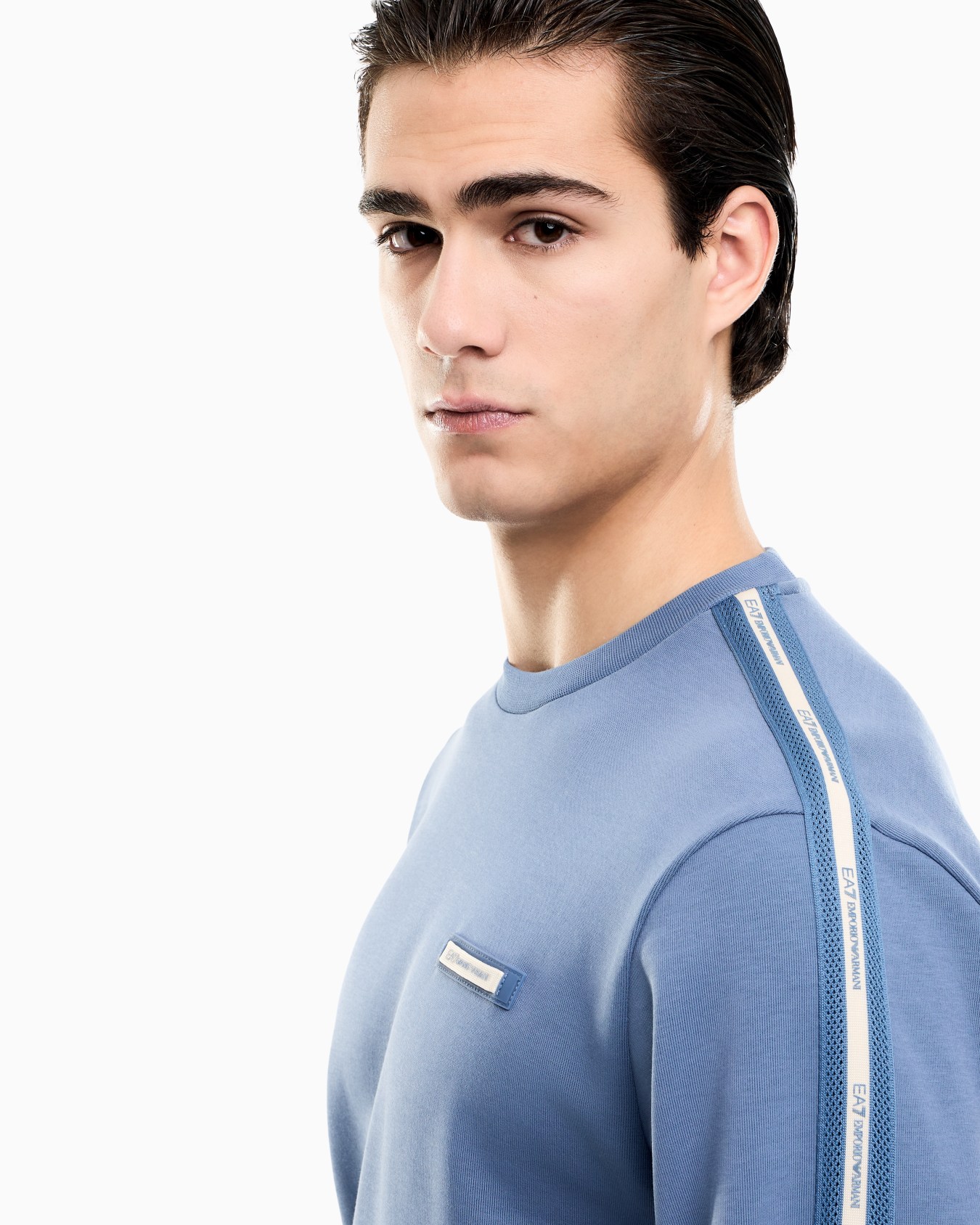 Logo Series cotton-blend interlock sweatshirt Slide 4