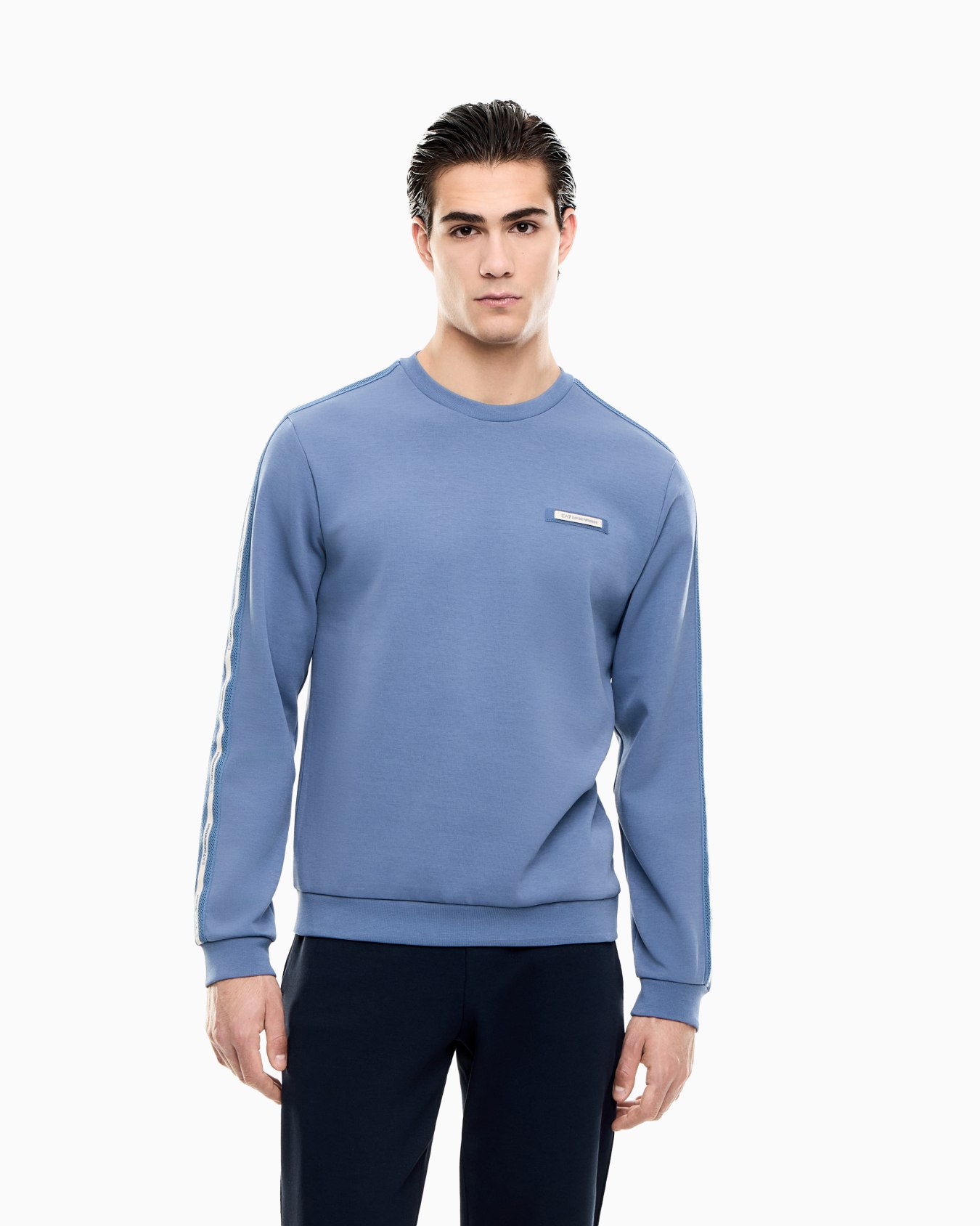 Logo Series cotton-blend interlock sweatshirt Slide 3