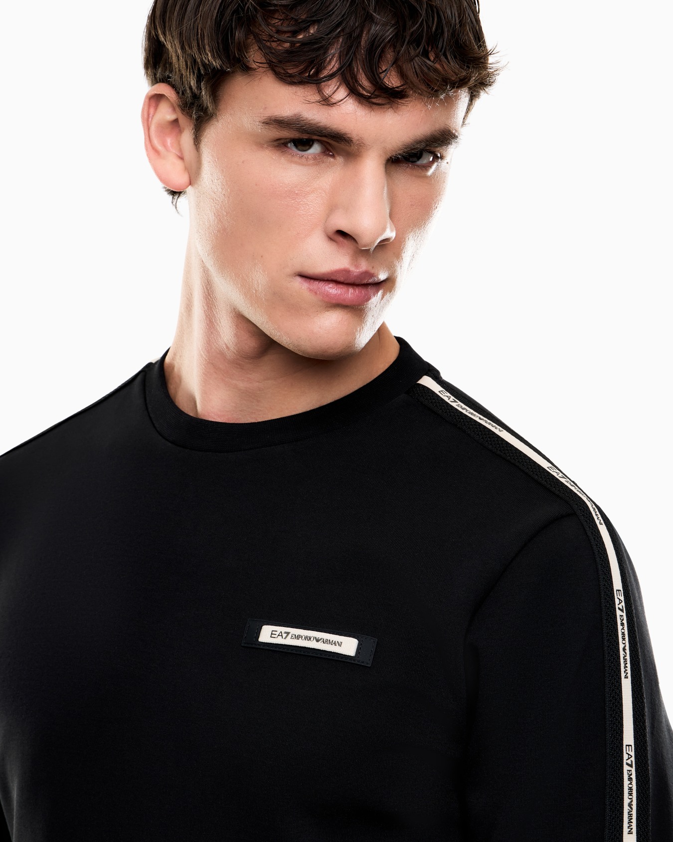 Logo Series cotton-blend interlock sweatshirt Slide 4