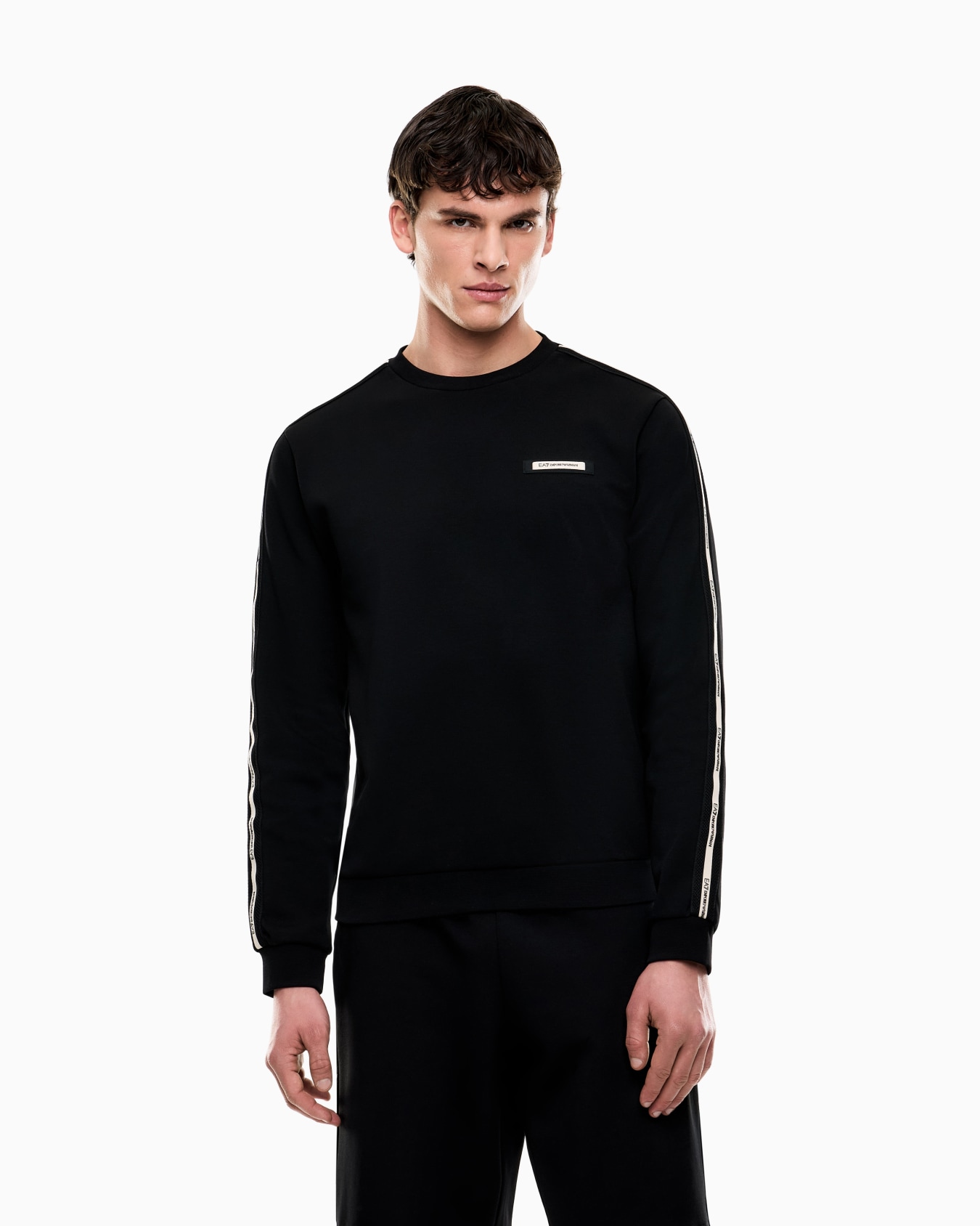 Logo Series cotton-blend interlock sweatshirt Slide 3