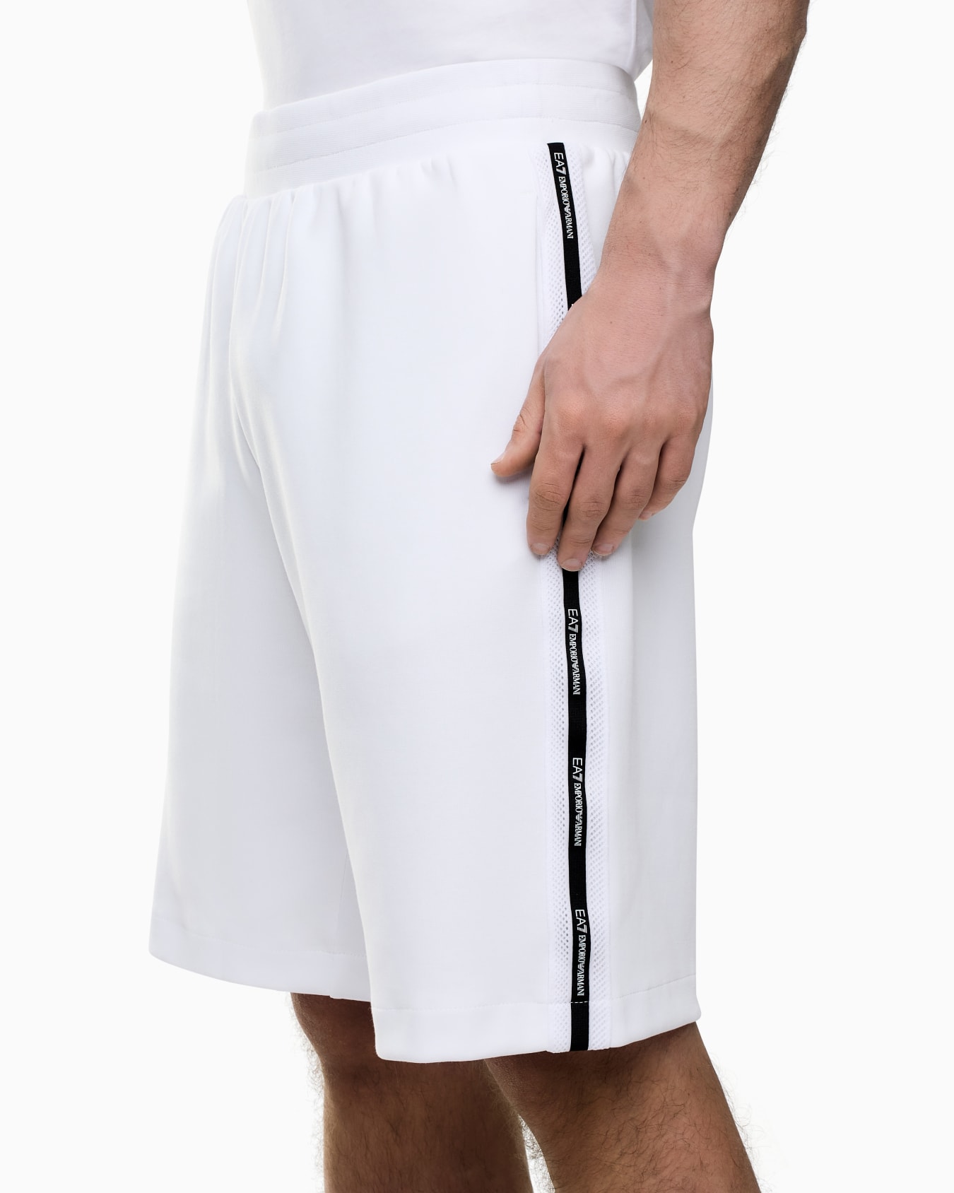 Bermudas Logo Series en interlock de mezcla de algodón Diapositiva 4