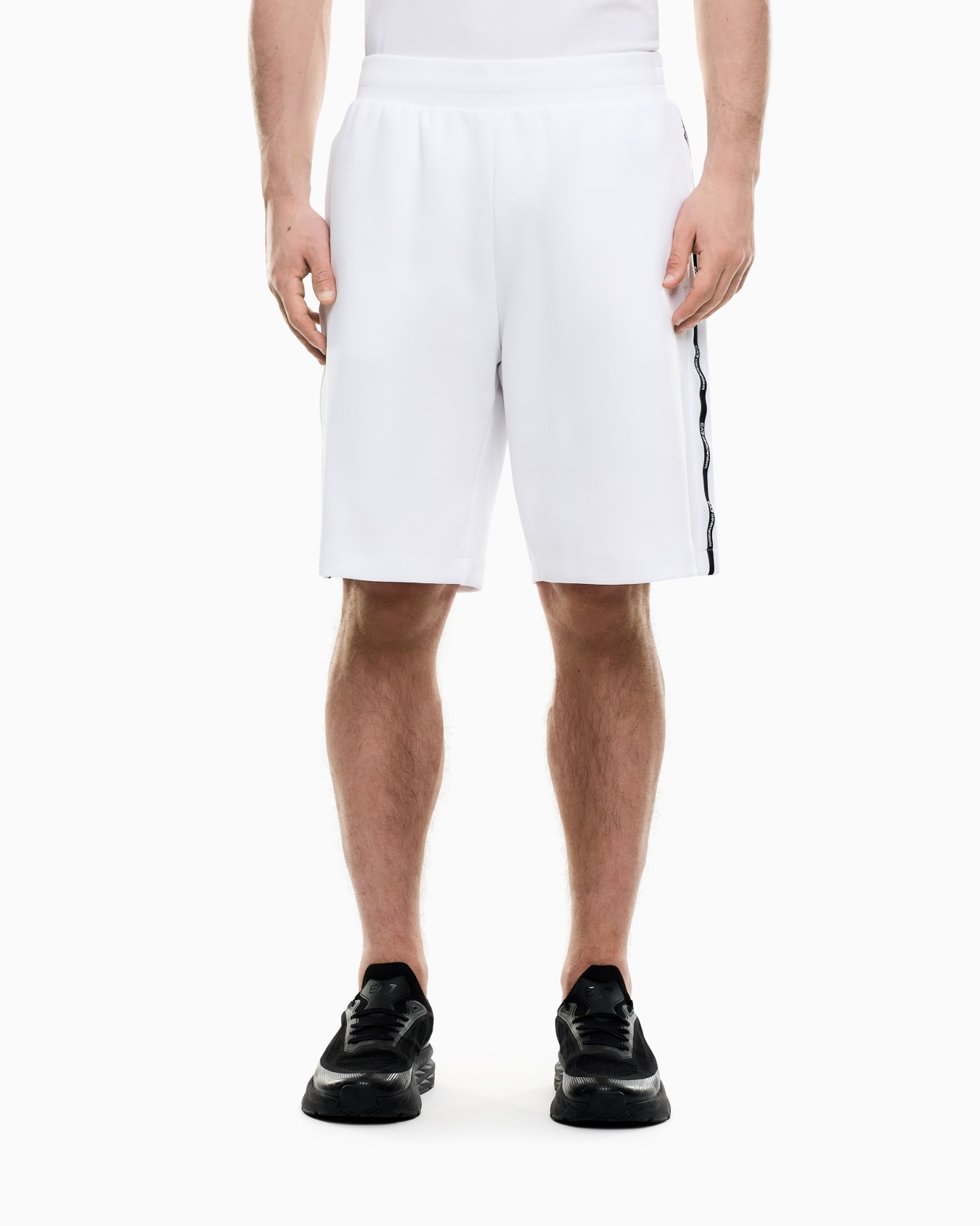 Bermudas Logo Series en interlock de mezcla de algodón Diapositiva 3