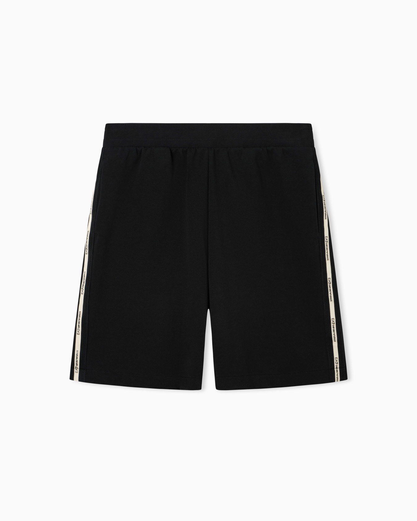 Logo Series cotton-blend interlock Bermuda shorts Slide 0