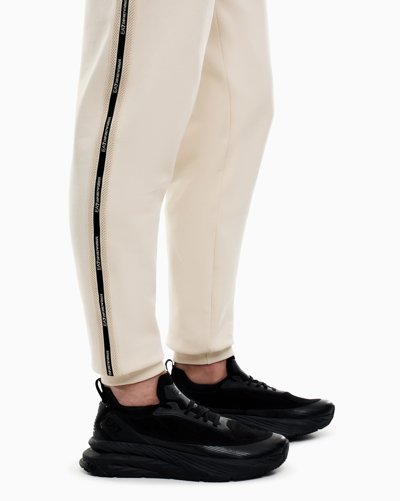 Logo Series cotton-blend joggers Slide 4