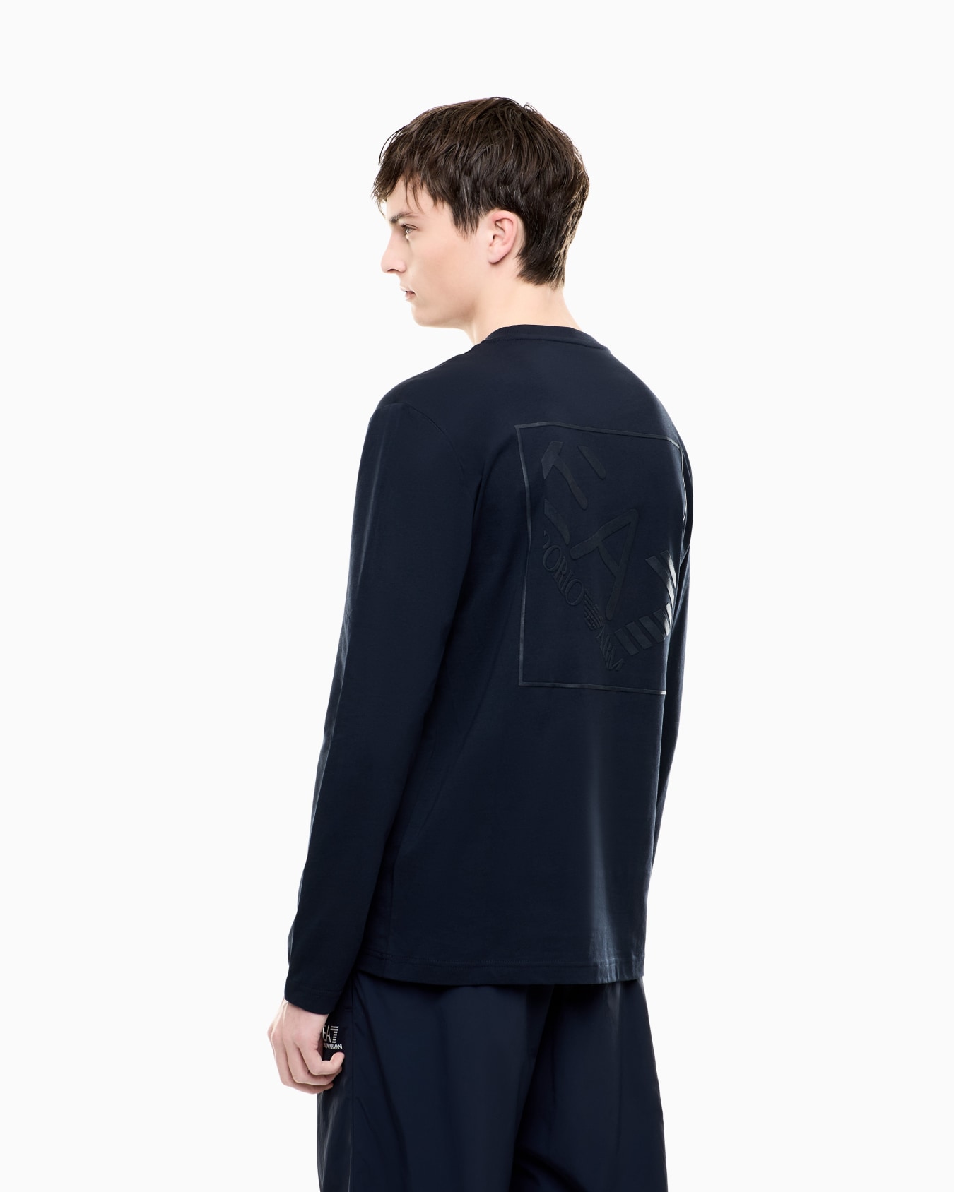 Logo Series cotton jersey long-sleeved T-shirt Slide 3