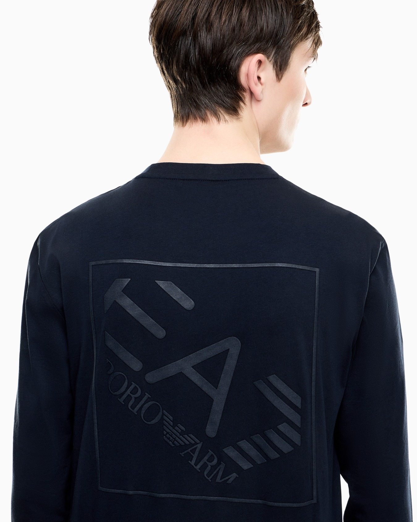 Logo Series cotton jersey long-sleeved T-shirt Slide 4