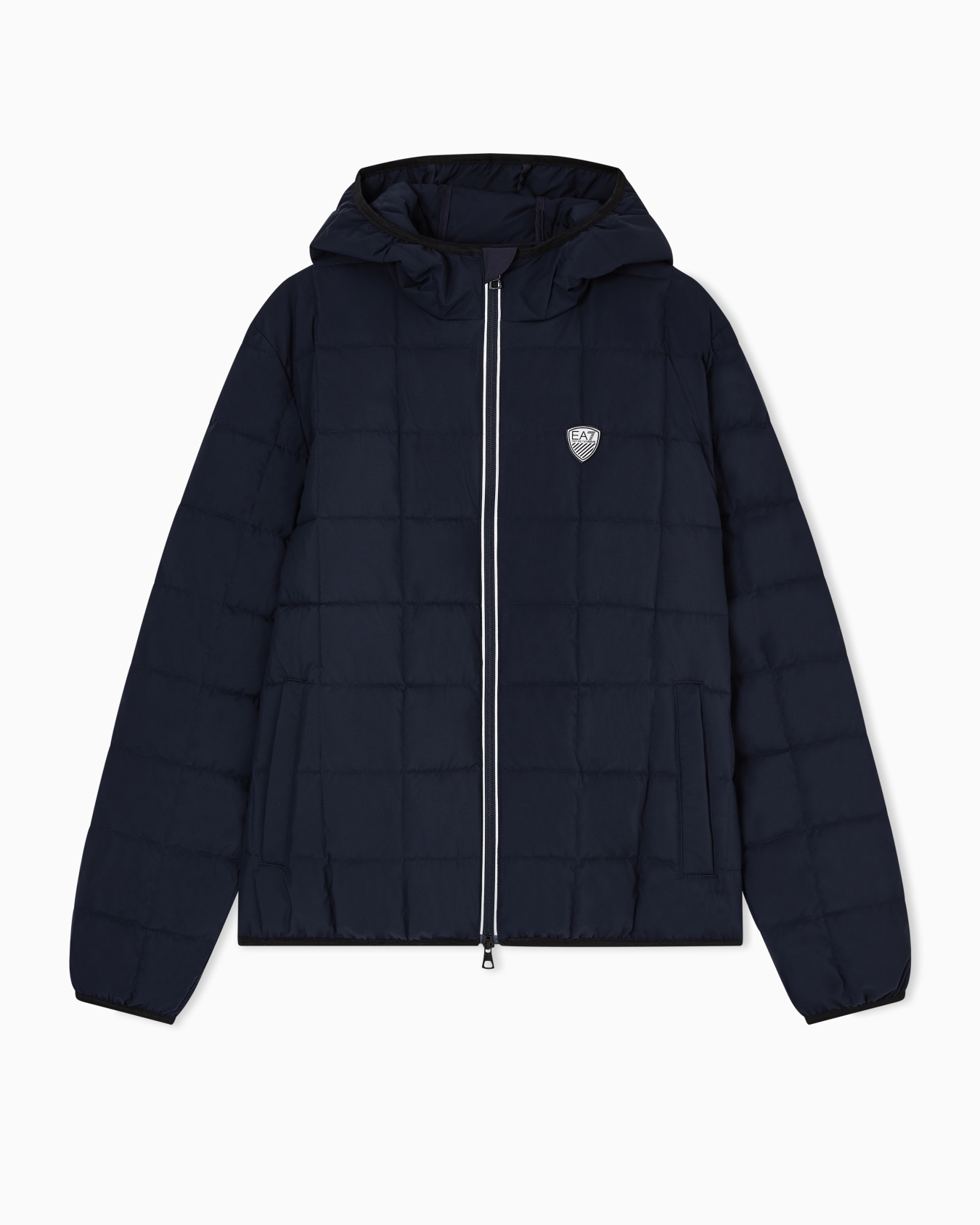 Premium Shield hooded jacket in technical fabric Slide 0