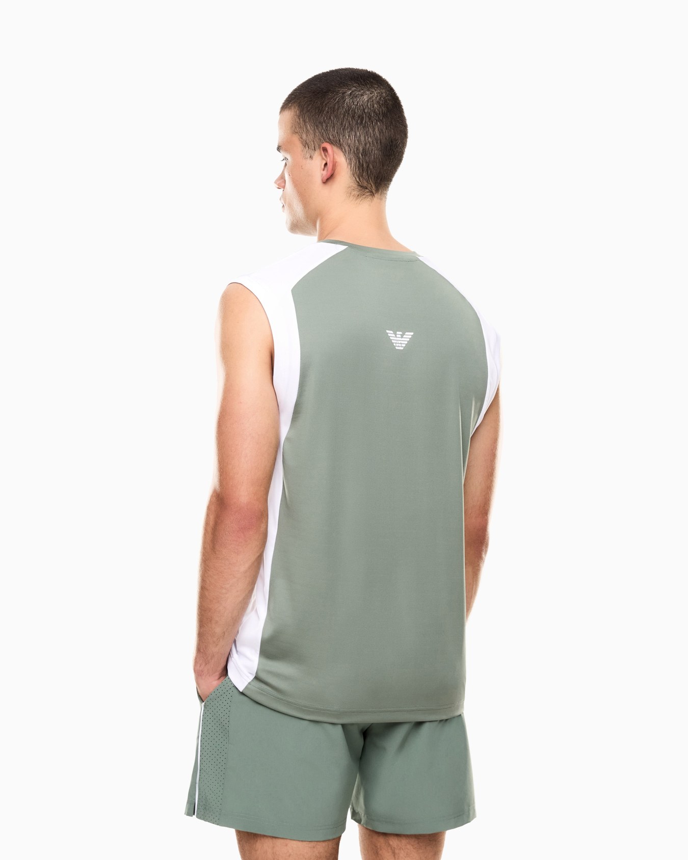 Tennis Pro tank top in VENTUS7 colour-block technical fabric Slide 2