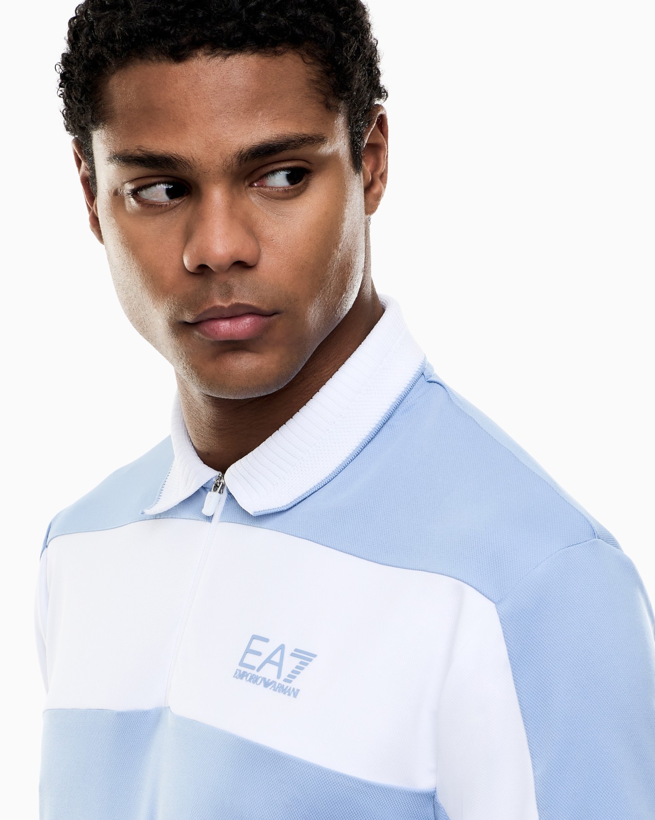 Tennis Pro zip-up polo shirt in VENTUS7 technical fabric Slide 4