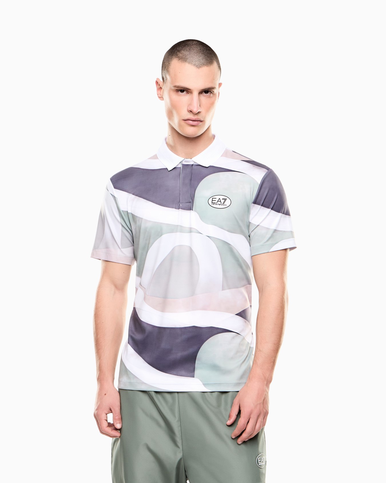 Tennis Pro ポロシャツ VENTUS7テクニカルファブリック プリント スライドする 3