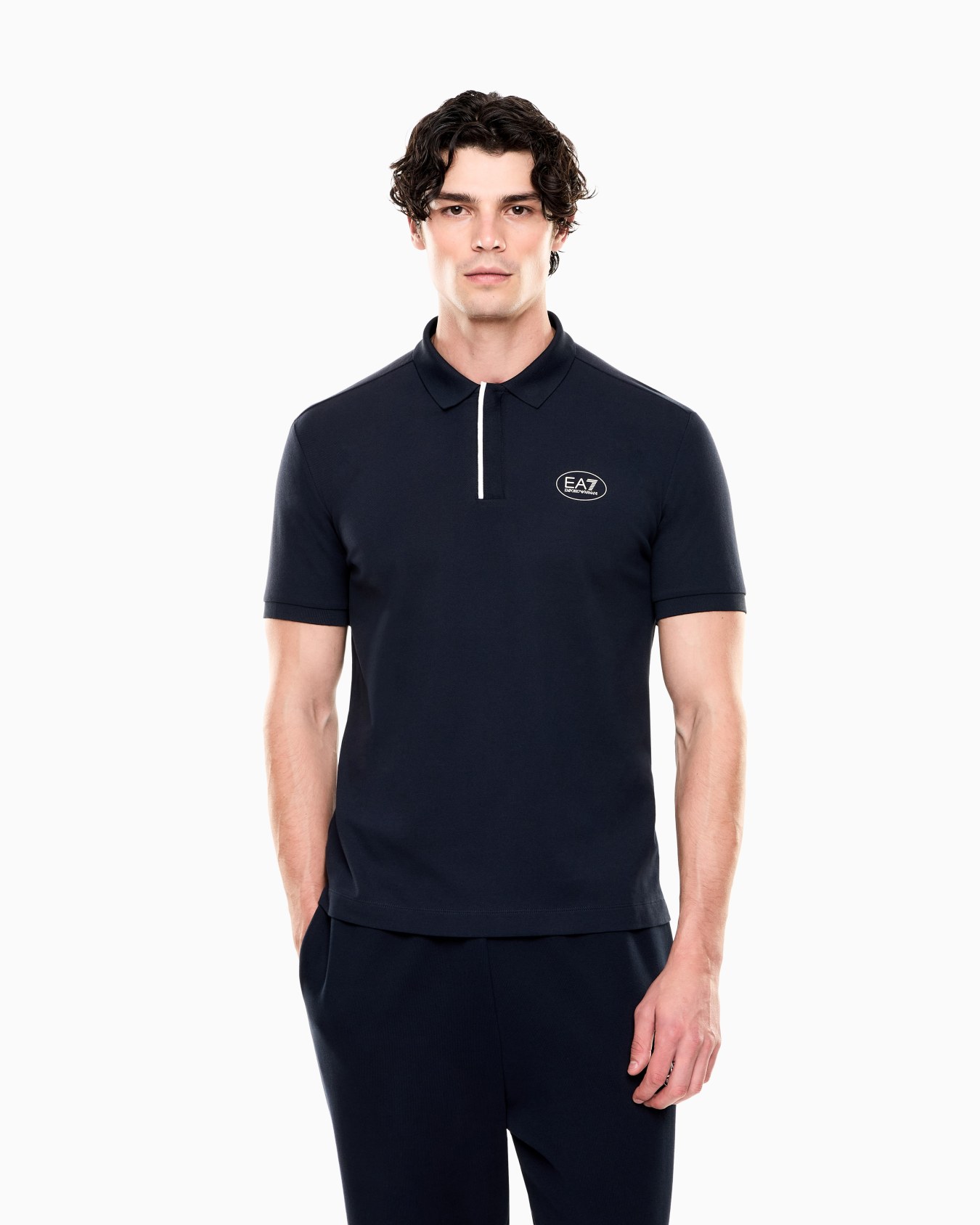 Tennis Club stretch cotton piqué polo shirt Slide 3