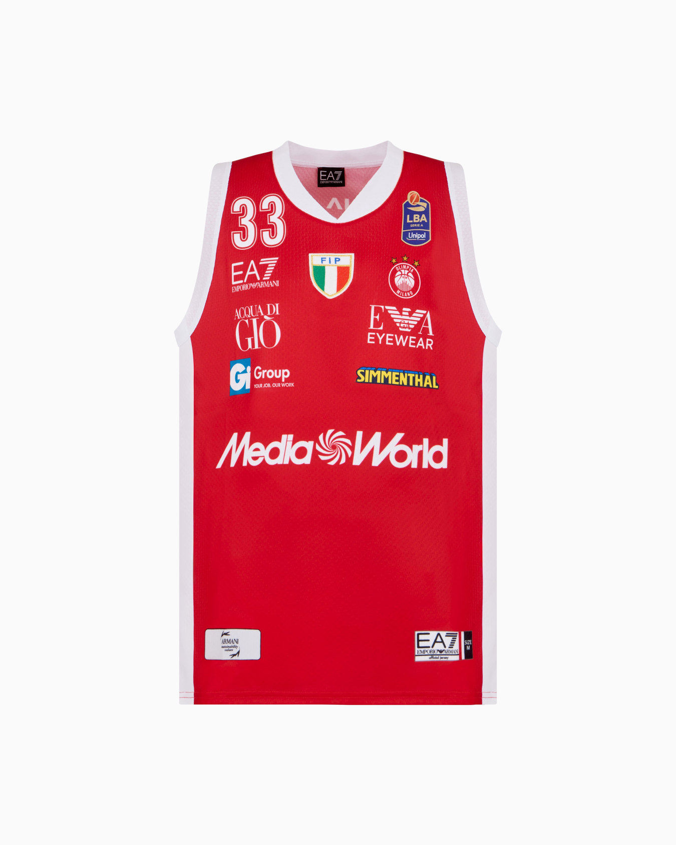 Olimpia Milano Canotta replica Campionato 24/25 Slide 0