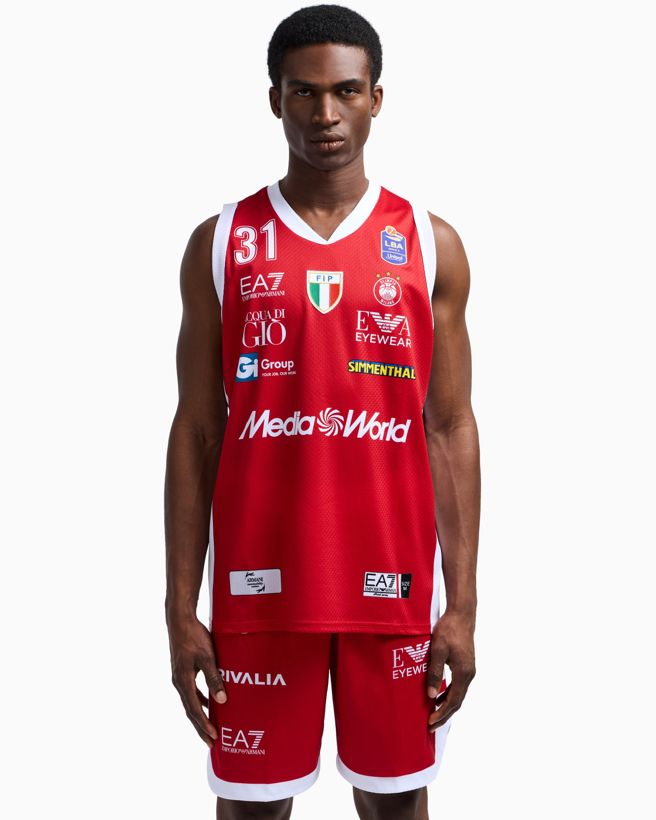 Olimpia Milano Canotta replica Campionato 24/25 Slide 1