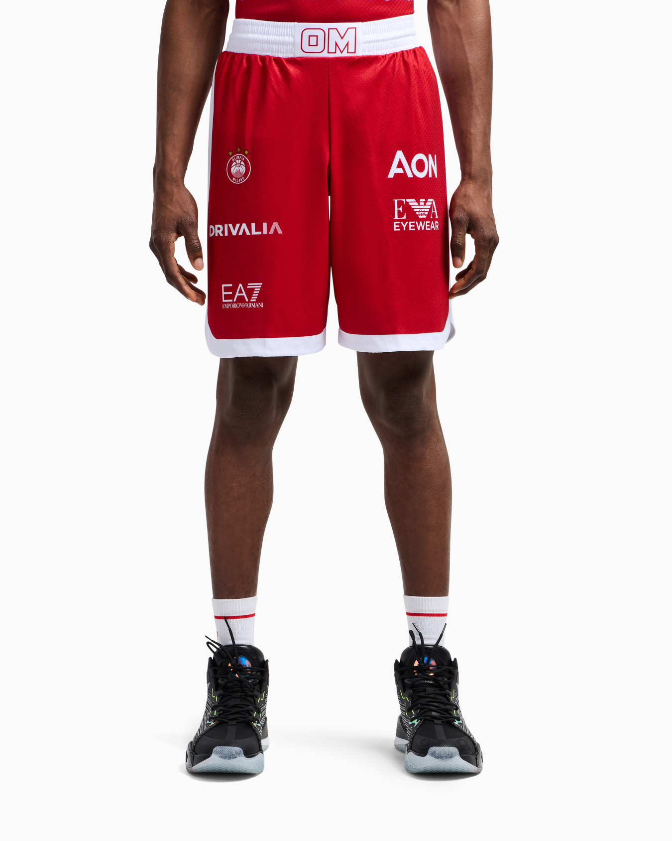 Olimpia Milano Shorts Nachbildung 24/25 Championship Folie 1