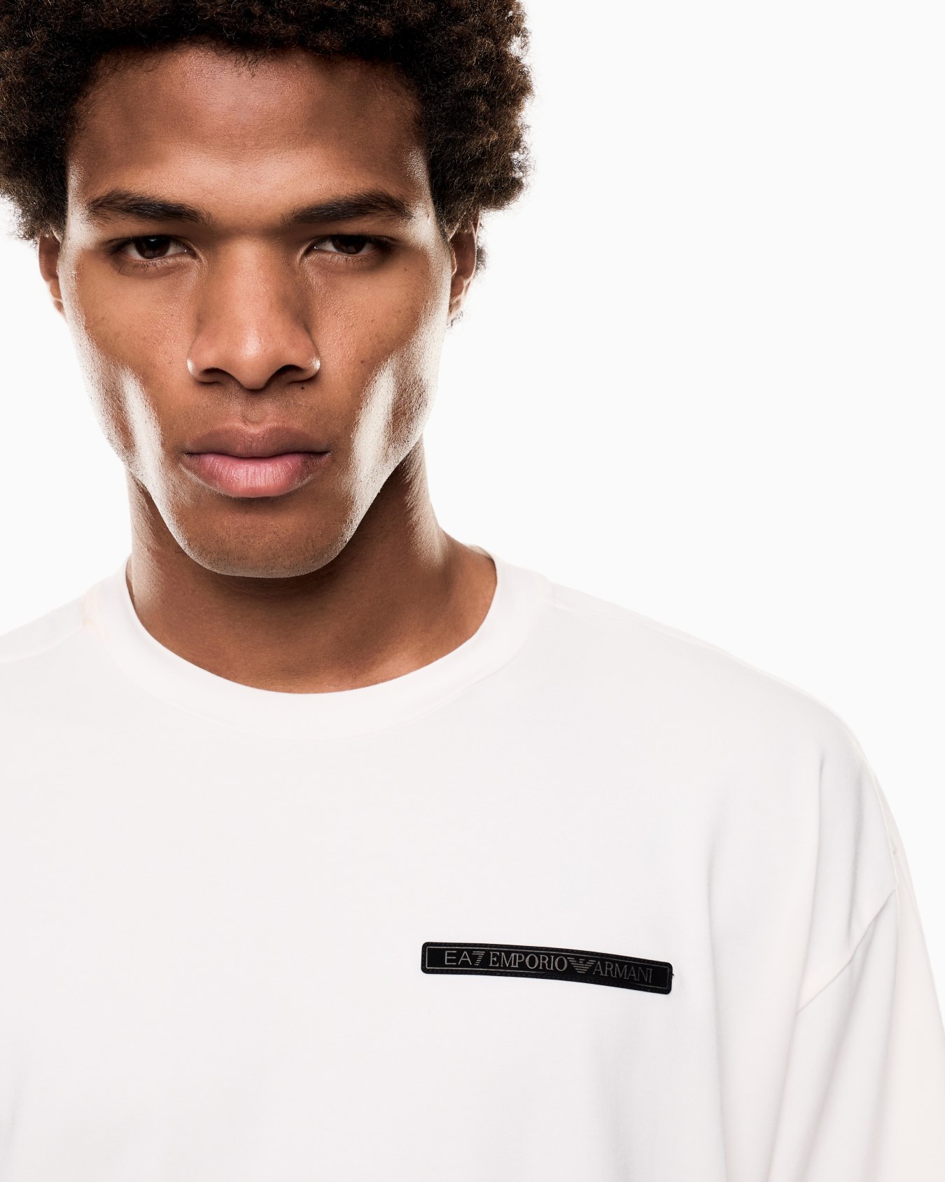 Stretch cotton-blend T-shirt Slide 4