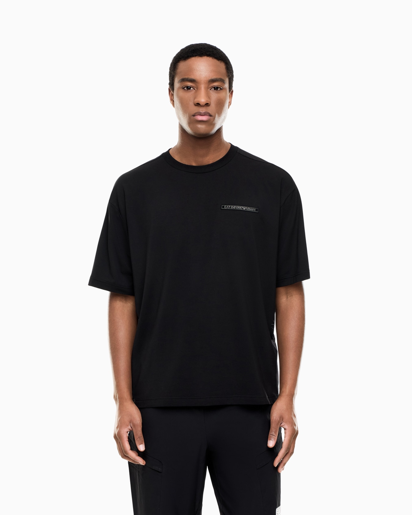 Stretch cotton-blend T-shirt Slide 2
